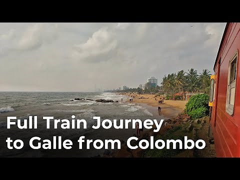 Full Train Journey from Colombo Fort to Galle in Sri Lanka Railways