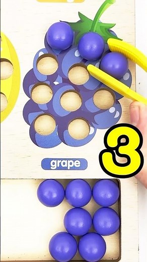 Learn Counting with Grapes Sorting Game for Toddlers #kidseducationvideo