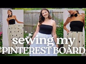 Making my Pinterest board ✨ Sewing a designer summer dress for LESS! Easy beginner sewing tutorial 🙌