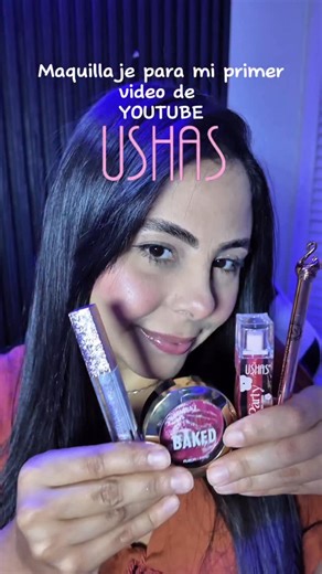 Vero Escobar on Instagram: "Maquillaje para mi primer video de YouTube✨ con @ushascosmetics_official #maquillaje #tutorialmakeup #tutorial #ushas"