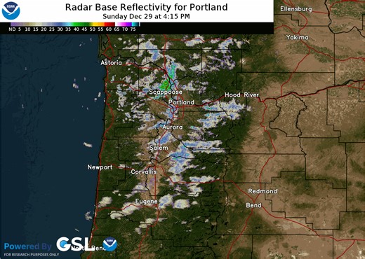 Showers continue moving across NW Oregon & SW Washington this evening. Here's a look at the current radar across the area. Small hail has been observed in stronger showers. Expect to see small hail in heavier showers over the next few hours. | US National Weather Service Portland Oregon