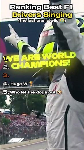 Ranking Best F1 Drivers Singing 🎶