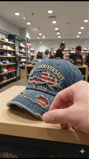 250th Anniversary 1776-2026 Denim Baseball Cap 😎 #trending #viral #hat #tiktokviral