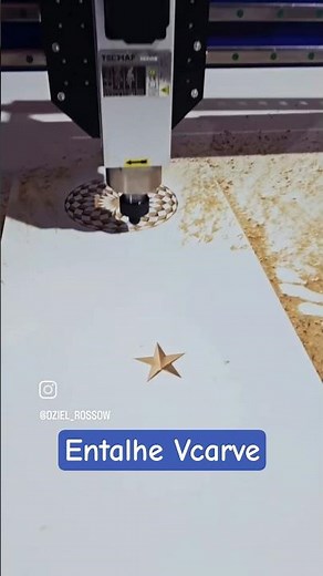 Vcarve com Vbit 90 graus #cncrouter