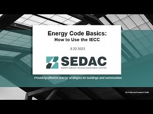 Energy Code Basics: How to Use the IECC