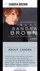 9K views · 259 reactions | Have you seen my new website? Hop over to sandrabrown.net and enjoy the experience! I can’t wait to hear what you think about it! | Sandra Brown | Facebook