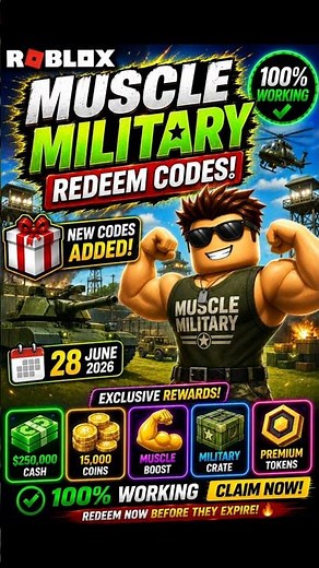 Muscle Military Codes | Muscle Military Redeem Codes