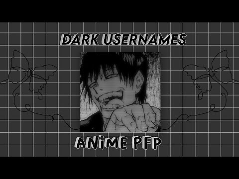 dark usernames + matching anime pfp ⛓️🖤
