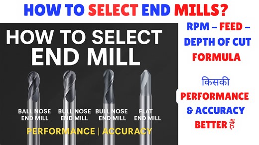 How to select end mill -“Best End Mill for Machining? Ball Nose vs Bull Nose Comparison”#cnctoolings | Sigma Youth Engineers