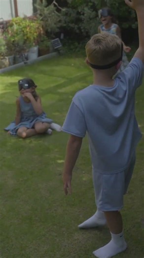 Blindfolded Kids Copy Each Other's Movements