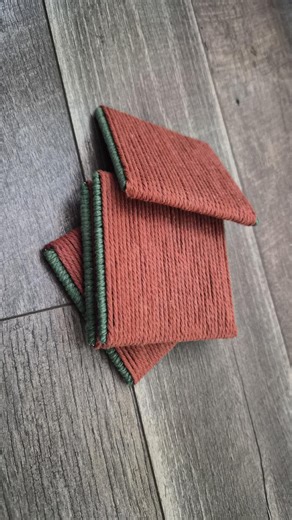 Macrame Cord Drink Coasters, Handmade - Etsy