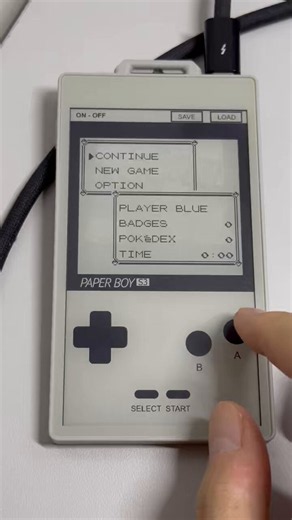 Might sound a bit cursed, but I turned the M5Stack PaperS3 into a GameBoy emulator: