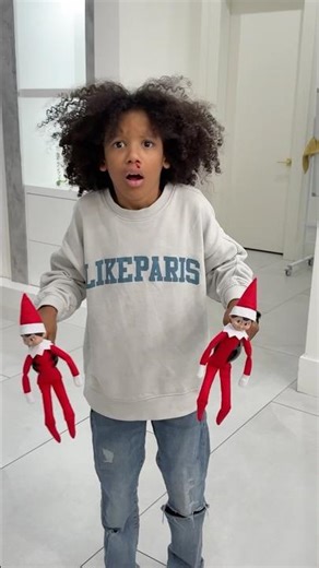 OMG! Son touches Elf on the shelf and then this happened. 😱 #shorts #family #christmas