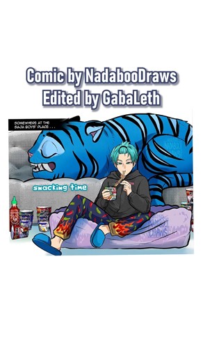 Gaba Leth | All the Saja Boys be out "hunting" with the Huntrix..same cannot be said for our boy Baby Saja tho....| Comic by @nadaboodraws | Cast: Baby... | Instagram