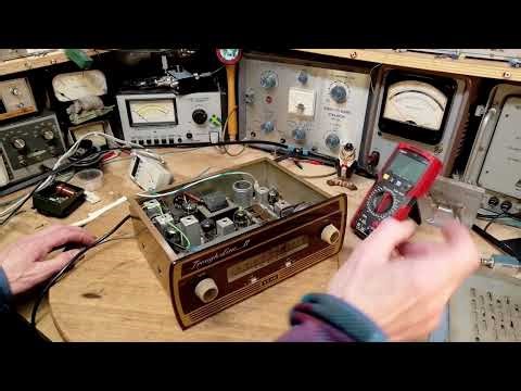 British Leak Trough-Line 2 FM Tuner Video #2 - Power Supply Hum