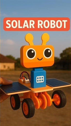 🔥 “Amazing Solar Robot 🚗✨ Free Energy Science Project”#diy#solarrobotkit#kidslearning#sciencemodel