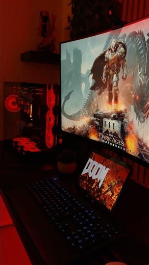 #gaming #desksetup #doom #doometernal #setup #gamingroom #setup #gamingroom #funny #gamer #ps5