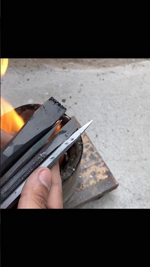 Chisel Hardening Process/cold chisel#viral#short#forging#