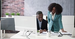 Tax Compliance And Invoice Accounting Using Calculator In Office