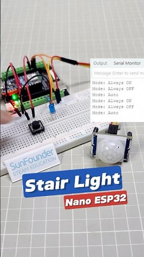 3-in-1 Motion Light Project with Arduino Nano ESP32 🔥 #arduino #arduinoproject