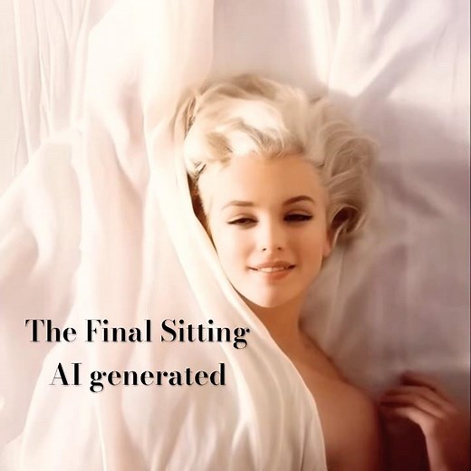 Marilyn Monroe The Final Sitting Photographed by Burt Stern AI generated