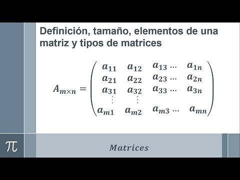 Definición, tamaño, elementos de una matriz y tipos de matrices