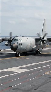 A C-130 landed on an aircraft carrier... and repeated the maneuver 21 times