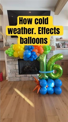 Cold weather affects your mylar balloons like this