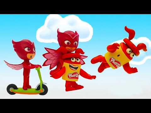 PJ Masks Race with Red 🏁Play-Doh Videos | Kids Animation ⭐️ Play-Doh Show Season 2