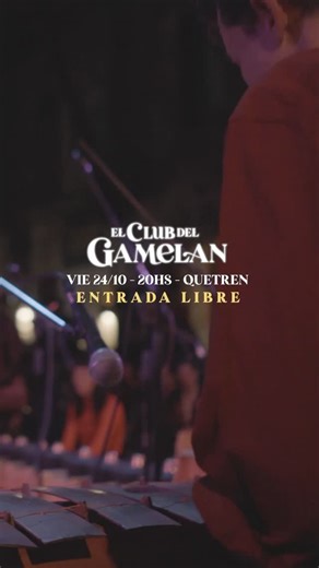 El Club del Gamelan on Instagram: "🔥⚒ VIERNES 24 DE OCTUBRE — 20HS ⚒🔥 @clubdelgamelan en @quetrenquetren Noche especial en Belgrano ✨ 📍 Av. Olazábal 1784 🕗 20hs puertas / 20.30hs show (puntual) 🎧 Cierra la noche DJ Set de @sebaschiume para detonar la pista. 🎟 ENTRADA LIBRE hasta agotar capacidad de sala + Contribución voluntaria para los artistas 🙏 - No es necesaria reserva previa - ➡️NO SE SUSPENDE POR LLUVIA El Club del Gamelán es un cole