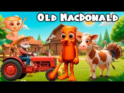 Old MacDonald Had a Farm Song for Kids | Fun Animal Sounds & Nursery Rhymes