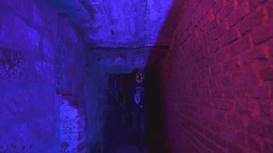 Person wearing scary mask - Free Stock Video