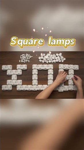 🎨 The Color Atmosphere from Square Lamps Is Addictive.#lamp #diy #shorts #gift #toys