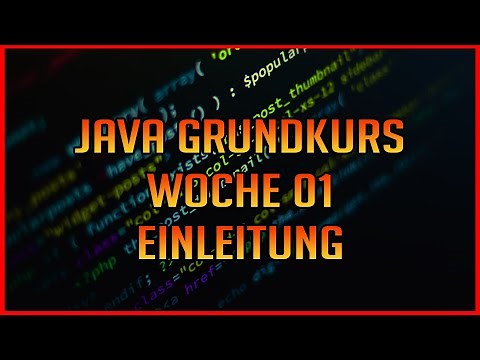 Was ihr alles runterladen und einstellen müsst! W01-01 - Java Programmieren lernen für Anfänger 2020