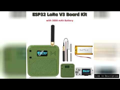 Meshtastic Heltec V3 ESP32 LoRa 32 Dev-Board Kit Case with 3000mAh Battery OLED USB C WiFi Bluetooth