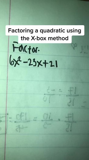Factoring Quadratics with the X-Box Method Explained