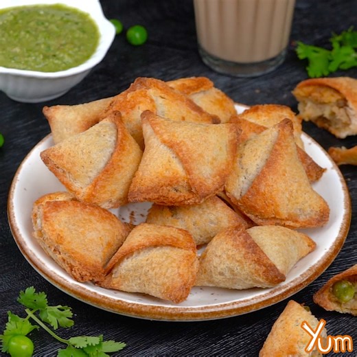 134K views · 1.1K reactions | Easy Baked Bread Samosa Recipe Anyone Can Make Recipe* in the comment section! | Yum | Facebook