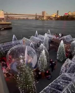 The North Pole awaits you! This holiday season, Watermark at Pier 15 will transform into Santa Claus' headquarters at the North Pole, inspired by Disney's “The Santa Clauses”❄️🎅 | New York Bucket List