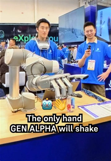 First hand 🤚 I’ve shaken in months #robot #robotics #ces2026 | Robotics