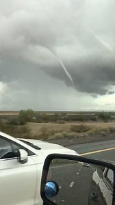 WHOA! A funnel cloud was spotted during yesterday's storms along I-10 west of Tonopah! 🌪 📹: Mike Mayberry | ABC15 Arizona
