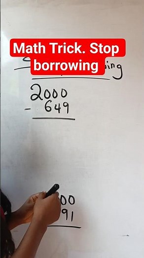 Subtract without borrowing or regrouping. #maths #mathstricks #mathshorts