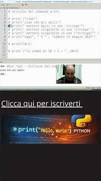 IMPARA a PROGRAMMARE in PYTHON !