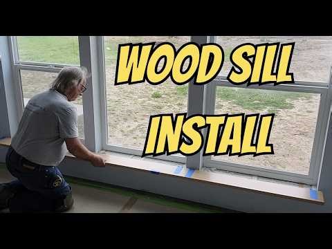 Installing a Wood Sill in a Multi unit Window