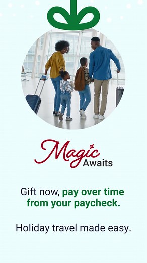 4.6K views | Wherever you’re going, get there with Purchasing Power Travel for the holidays. We make it easy to book flights, hotels, cruises, attractions and more, this holiday season. No credit check. No down payments. No hidden fees. Enjoy your trip now and pay over time from your paycheck. | Purchasing Power | Facebook