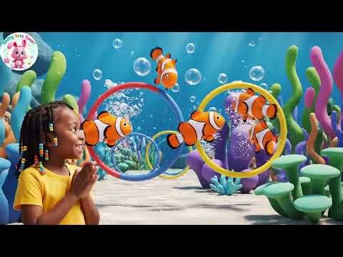 Five Little Narwhals Swim Swim Swim 🐋 | Fun Narwhal Song for Toddlers | Ocean Nursery Rhyme