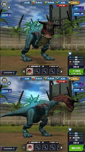NEW CARNOTAURUS TOY ALL EVOLUTION | Jurassic World The Game
