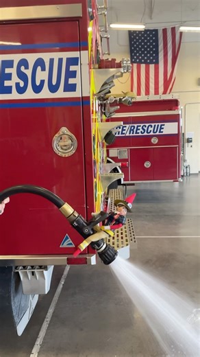 1.4K views · 54 reactions | Guess who’s back!?! Blaze made it all the way back from the North Pole and he’s already causing trouble! He told us he learned this great new trick while he was away, but we aren’t so sure…. #25DaysOfBlaze #ElfOnAShelf #FirefighterElf | Northwest Fire District | Facebook