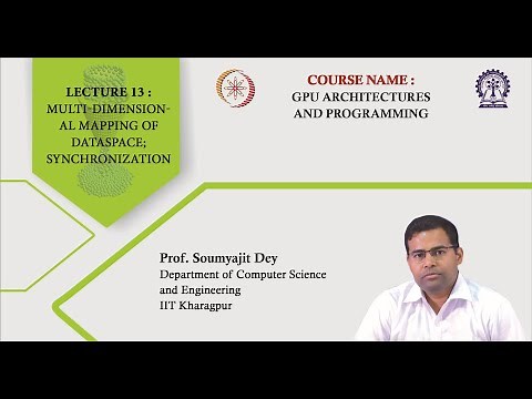 Lecture 13: Multi-dimensional mapping of dataspace; Synchronization