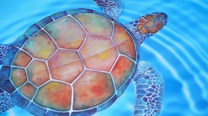 6 Pcs Pool Decals for Bottom of Pool Sea Turtle Stickers Swimming Tile Patch Vinyl PVC Summer Underwater Decals Decoration Waterproof Wall Patch Sticker