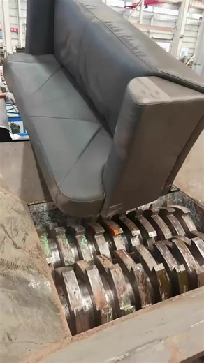 sofa crusher. metal shredder. aluminum shredder machine.#doubleshaftshredder